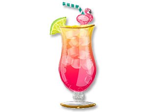 А ФИГУРА/P35 Коктейль с трубочкой Фламинго