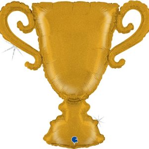 Шар (33''/84 см) Фигура, Кубок Чемпиона, Золото, Голография, 1 шт.