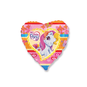 И 18 Сердце Моя маленькая лошадка / My little pony / 1 шт /, Фольгированный шар