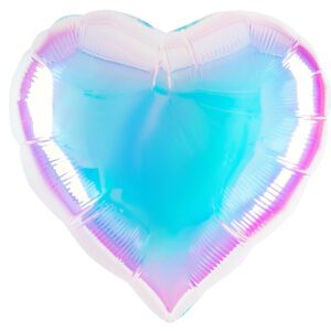 К 18 Сердце Хамелеон / Heart chameleon holographic / 1 шт. / Фольгированный шар (Китай)