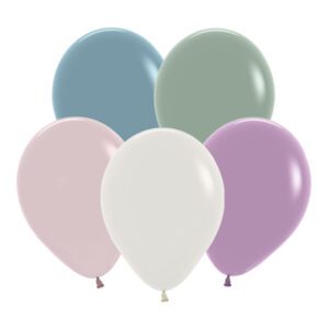 S Пастель 12 Ассорти ретро / Assorted retro / 50 шт. /, Латексный шар (Колумбия)