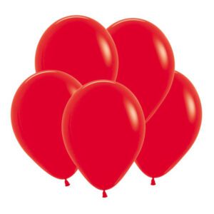 S Пастель 12 Красный / Red / 50 шт. /, Латексный шар (Колумбия)