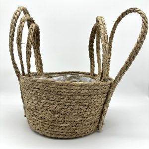 Набор корзин плетеных (рогоз), 30x30x16x35см, 26x26x14,5x32см, 22x22x13x29см, 3 шт.