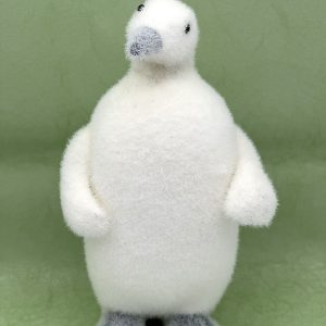 Игрушка Пингвин (флок), белый большой