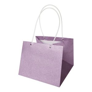 Пластиковая сумка, матовая 27*27*21см, Розовый