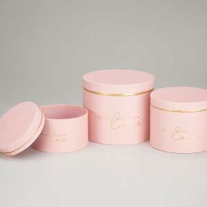 Набор коробок 17,5x14,5, 15,5x12, 13,5x10 см, 3 шт.,розовый