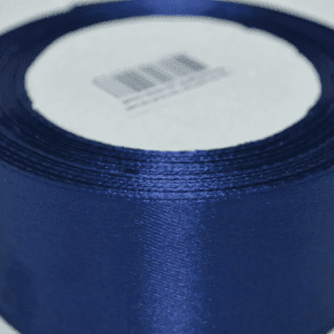 Лента атласная,38mmx25yards, цв.темно-синий