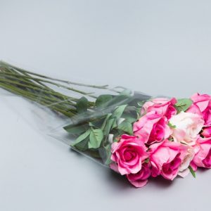 Пакет цветочный Конус 34/60 Алиса прозрачный/прозрачный 50 шт