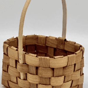 Корзина плетеная (секвойя), 11x9x6/14,5см, 1 шт., медовый