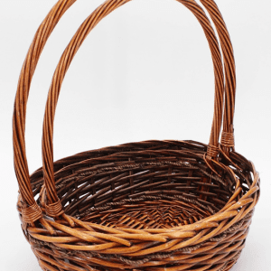Корзина плетеная (ива), 40*30 H12 HH37 b30*23, 32*26 H10 HH32 b26*20, 2 шт., коричневый