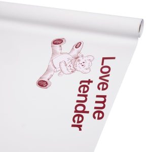 SALE Матовая плёнка "Teddy bear" 65 микрон, 58cm*10m, цв. винный