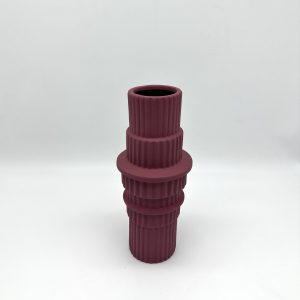 Ваза керамическая, 29*12*8см, туманный розовый