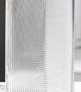 Ваза стеклянная 14*14*30 см 1 шт., прозрачный 3259