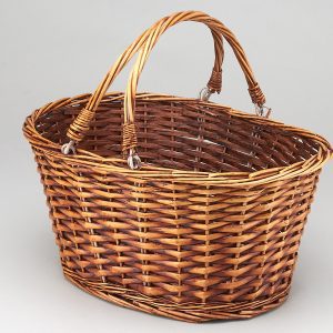 Корзина плетеная (ива), 42*32*20 см, 1 шт., коричневый