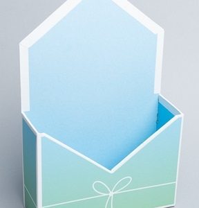 Конверт 1ШТ. 22x7x30см К градиент голубой