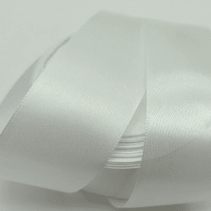 Лента атласная,38mmx25yards, цв.белый