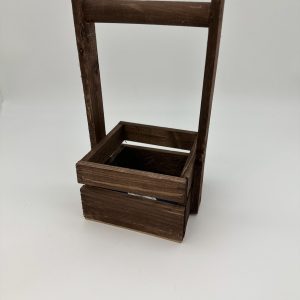 Ящик квадрат 14*14см., с ручкой, морилка