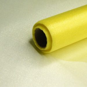 Органза-снег, простая 70см*10м, желтый