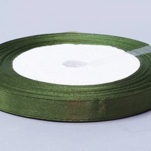 Лента атласная,10mmx25yards, цв.травяной