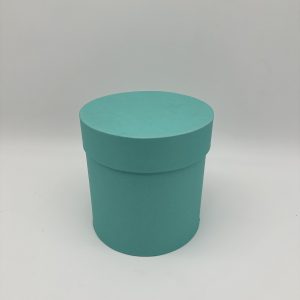 Коробки круглые матовые 22*22см, мятный