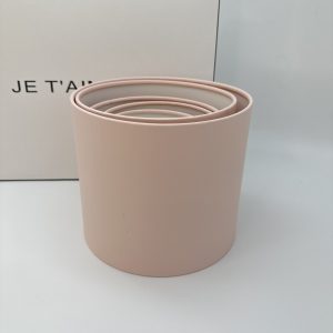 Набор коробок "Матовый" стандарт 5в1, (кремово-розовый/персик), 20*20;18*18;16*16;14*14;12*12см.