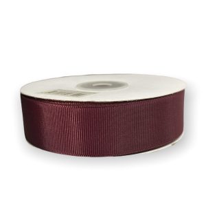 Лента репсовая 2,5см*25ярд, брусничный