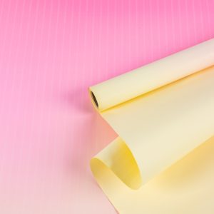 Упак. материал флористическая пленка "Цвета радуги", 65 мкр, 57см x 10м, розово-молочный