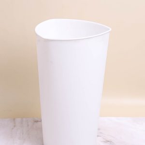Ваза гладкая H33хD19/14,5см пластиковая 2004 белый
