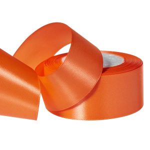 Лента атласная,38mmx25yards, цв.лососевый