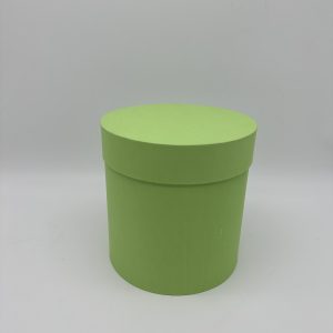 Коробки круглые матовые 20*20см, салатовый пастель