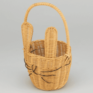 Корзина плетеная (ротанг), 15x13,5/28,5 см, 1 шт., натур.
