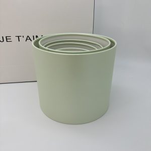 Набор коробок "Матовый" стандарт 5в1, (оливка перл./свежая мята), 20*20;18*18;16*16;14*14;12*12см