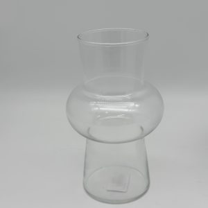 Ваза стеклянная 9,5*H20 см, 1 шт., прозрачный 5048