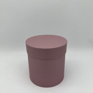 Коробки круглые матовые 20*20см, пыльная роза