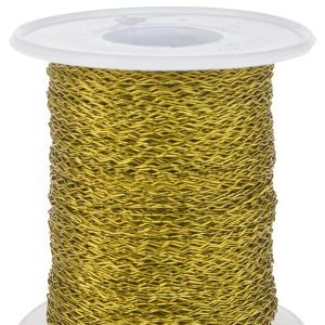 Проволока бульонка, 0,3 ммх180м., 100 гр, золотой