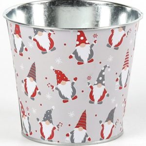 Декоративное кашпо "Гномики" D13,3XH11,5CM B9,5СМ, металл