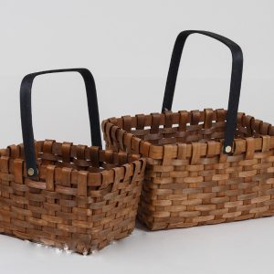 Набор корзин плетеных (секвойя), 28,5х21,5хH14/30 см, 22х17хH12/25,5 см, 2 шт., коричневый