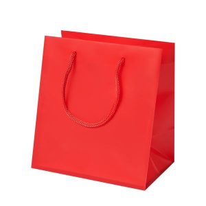 Пакет матовый 12*8*12cm, цв. Красный