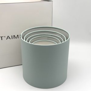 Набор коробок "Матовый" стандарт 5в1, (северная капля/корал.синий), 20*20;18*18;16*16;14*14;12*12см
