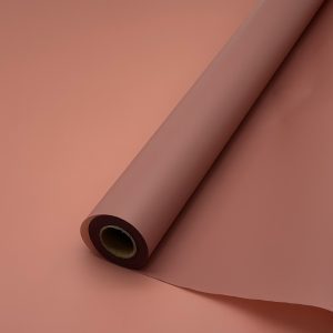 Однотонная Плёнка 45 микрон 60см*30m, цв. чайная роза