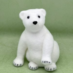 Игрушка Медведь (флок), белый