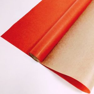 Крафт бумага 40г/м2, 60см*10м, заливка красный