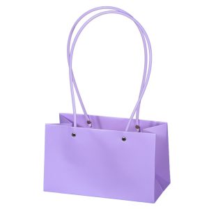 Набор сумок с ламинацией (картон), 22*10,5*Н13,5, 10шт, фиалка