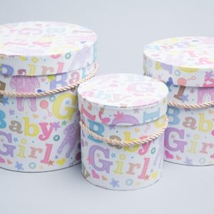 Коробка цилиндр набор из 3шт 18,3*17,2см, baby