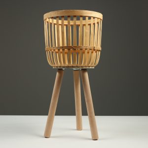 Подставка для цветов 25*25*H22 (выс.ножек: 28 см.), 1 шт. натуральный