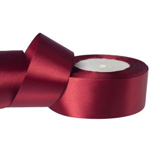 Лента атласная,38mmx25yards, цв.бургундский