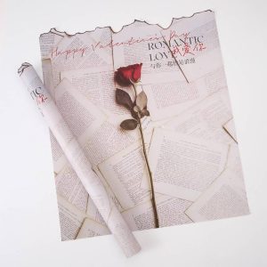 SALE Упаковочная бумага "История любви", 50см*58 см, 15 листов/упак., с принтом 2
