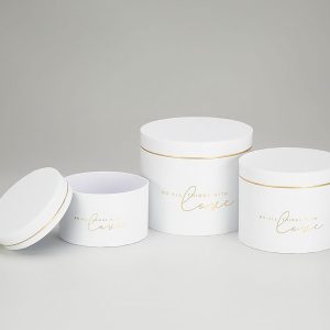 Набор коробок 17,5x14,5, 15,5x12, 13,5x10 см, 3 шт., белый