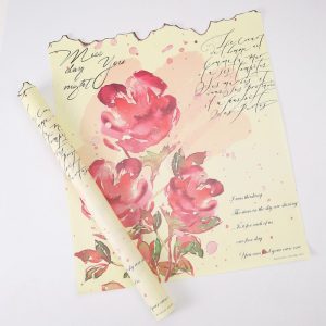 SALE Упаковочная бумага "История любви", 50см*58 см, 15 листов/упак., с принтом 1