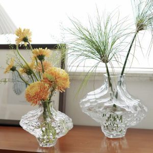Ваза стеклянная D19* H16 см, 1 шт.,прозрачный 0365